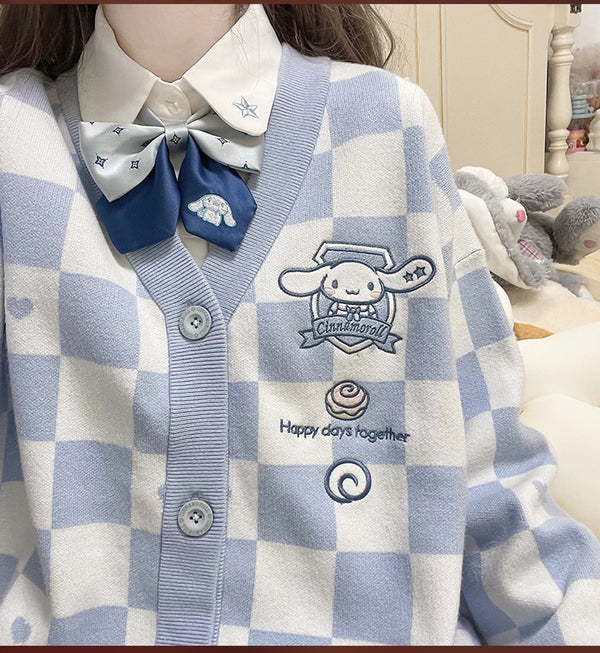 Sanrio Checker Cardigan