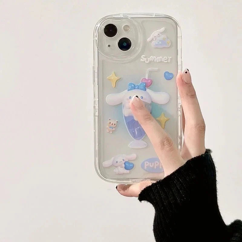 Sanrio Clear iPhone Case & Charm Strap