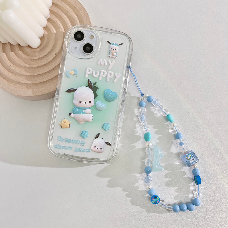 Sanrio Clear iPhone Case & Charm Strap