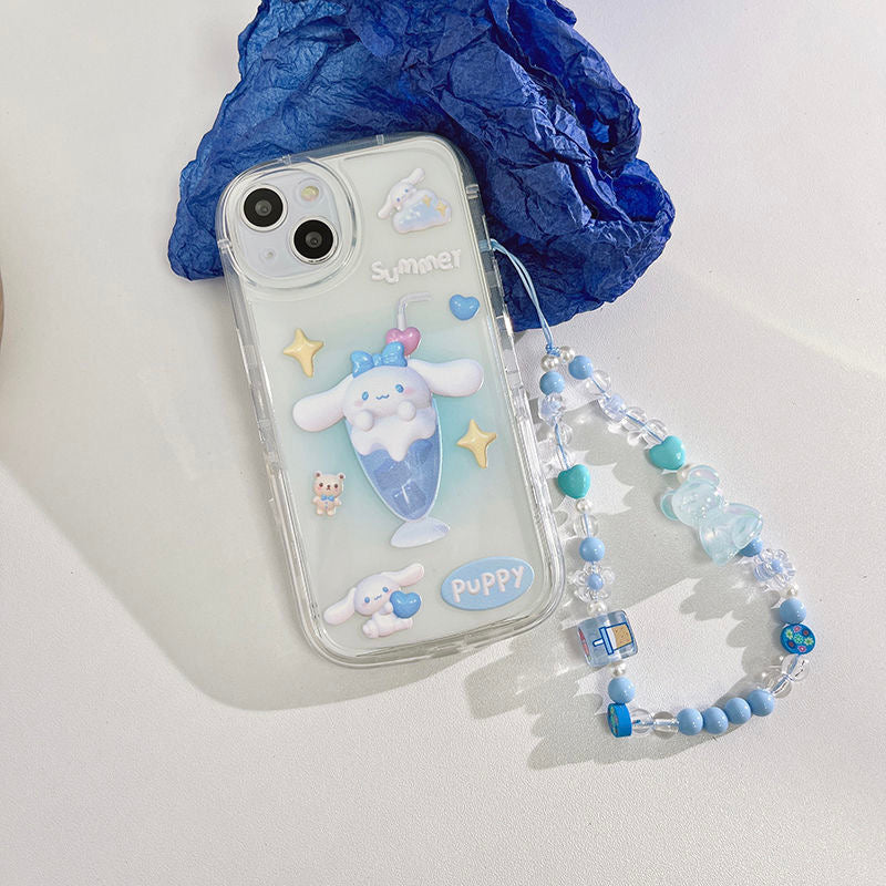 Sanrio Clear iPhone Case & Charm Strap