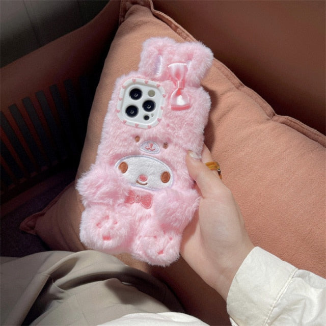 Sanrio Kawaii Fluffy iPhone Case