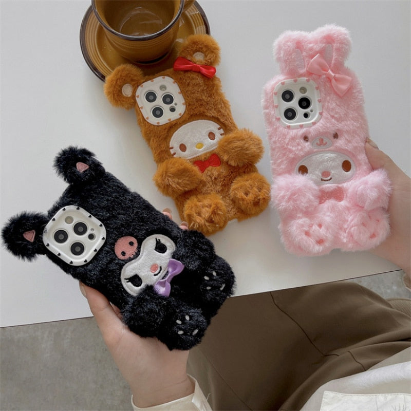 Sanrio Kawaii Fluffy iPhone Case