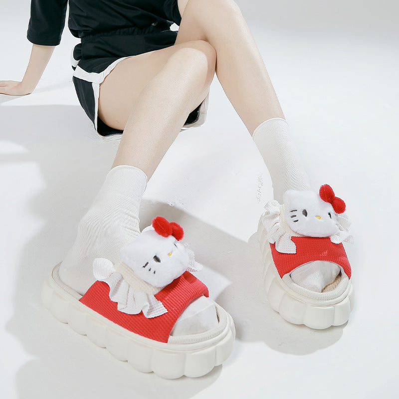 Sanrio Linen Thick Slippers