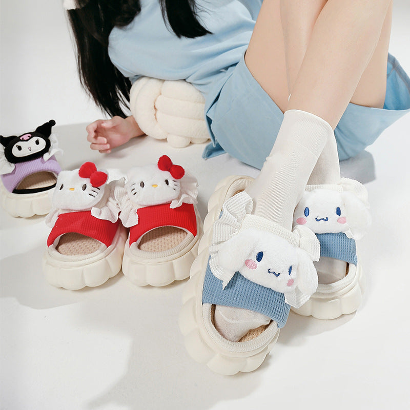 Sanrio Linen Thick Slippers