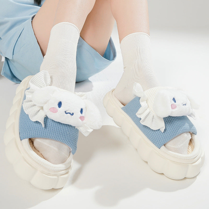 Sanrio Linen Thick Slippers