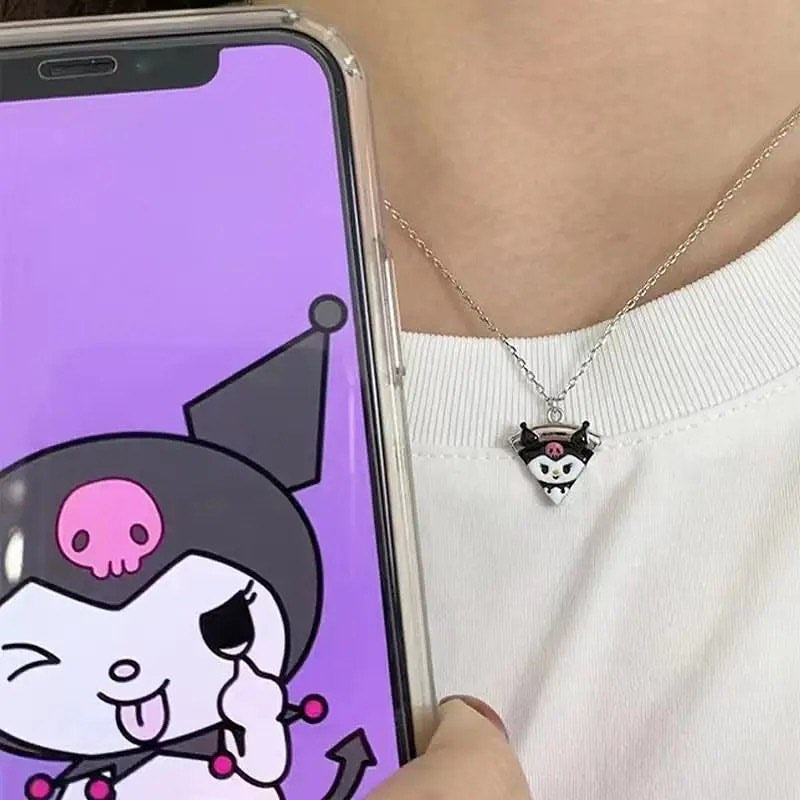 Sanrio Pizza Magnetic Friendship Necklace Set