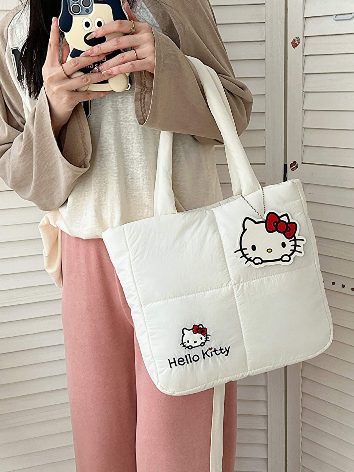 Sanrio Puffer Tote Bag