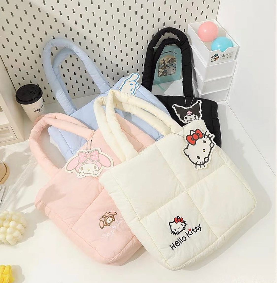 Sanrio Puffer Tote Bag