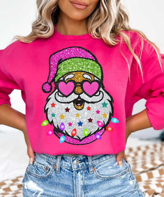 Santa with Sunglasses Sweatshirt