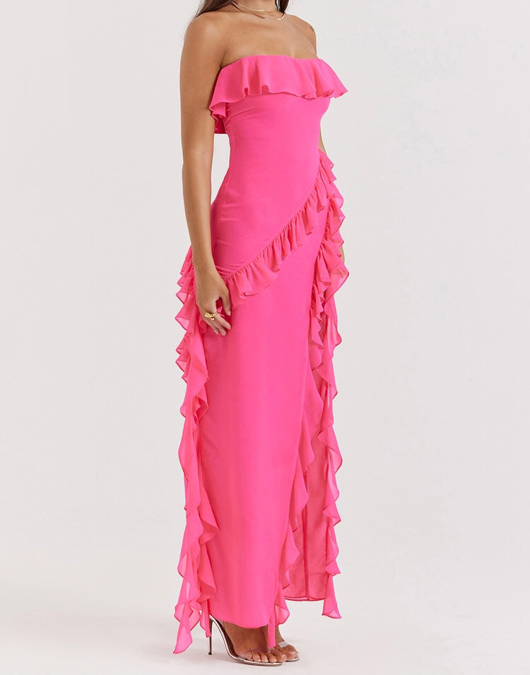 Sarina Ruffle Maxi Dress