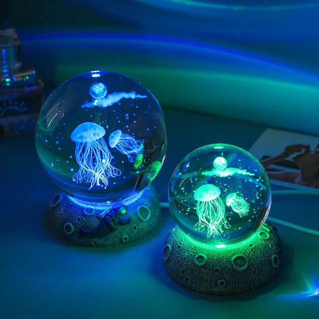 Sea Fish 3d Crystal Lamp