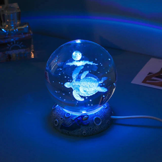 Sea Fish 3d Crystal Lamp