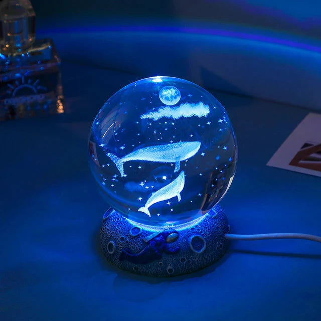 Sea Fish 3d Crystal Lamp