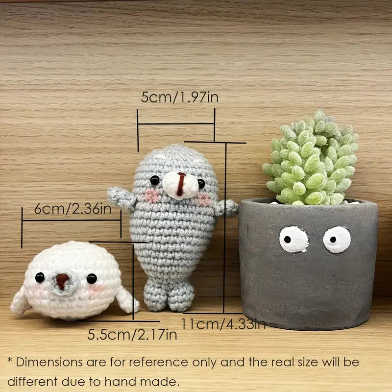 Seal Crochet Pattern DIY Kit with Tutorials