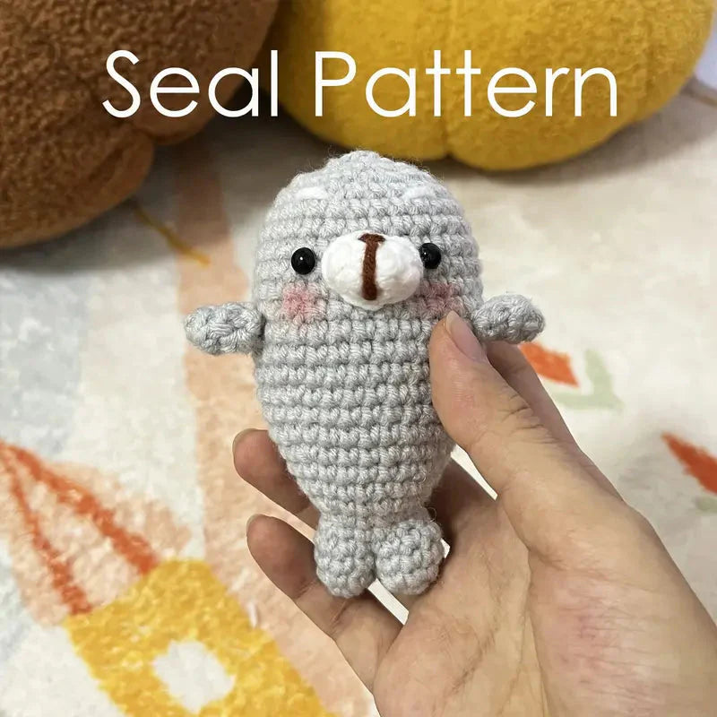 Seal Crochet Pattern DIY Kit with Tutorials