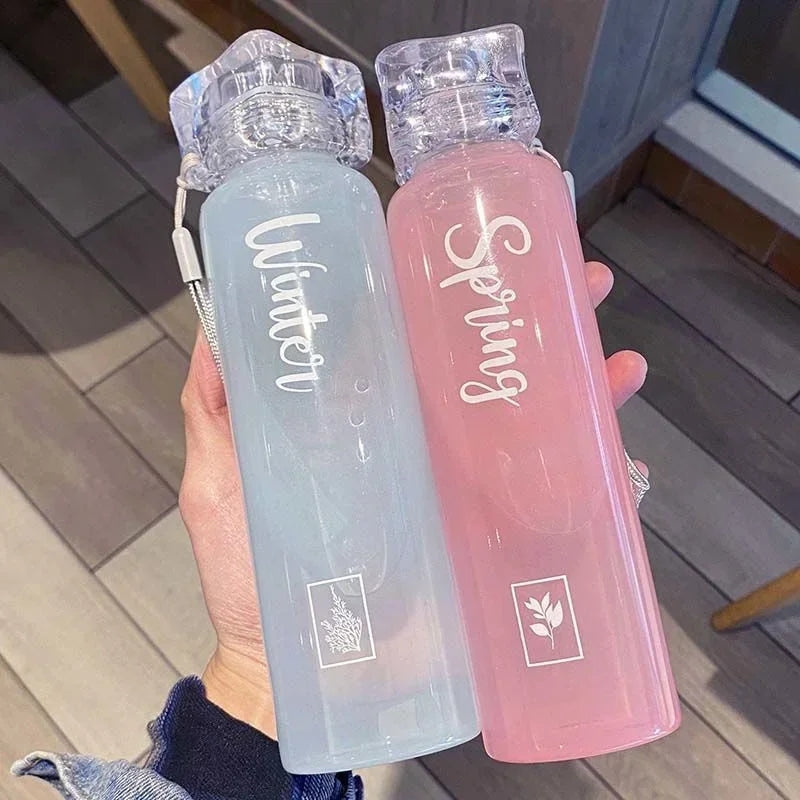 Seasons Font Water Bottle