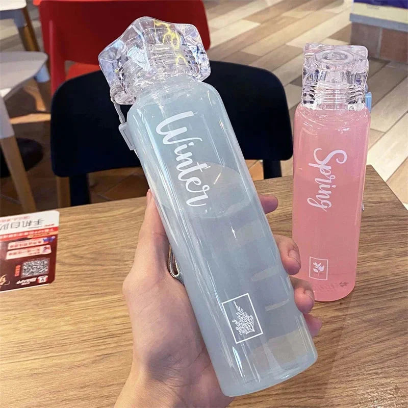 Seasons Font Water Bottle