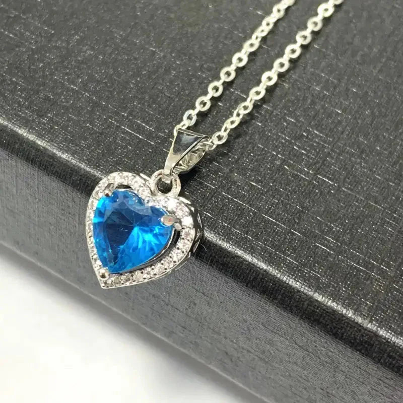 Silver Birthstones Necklace