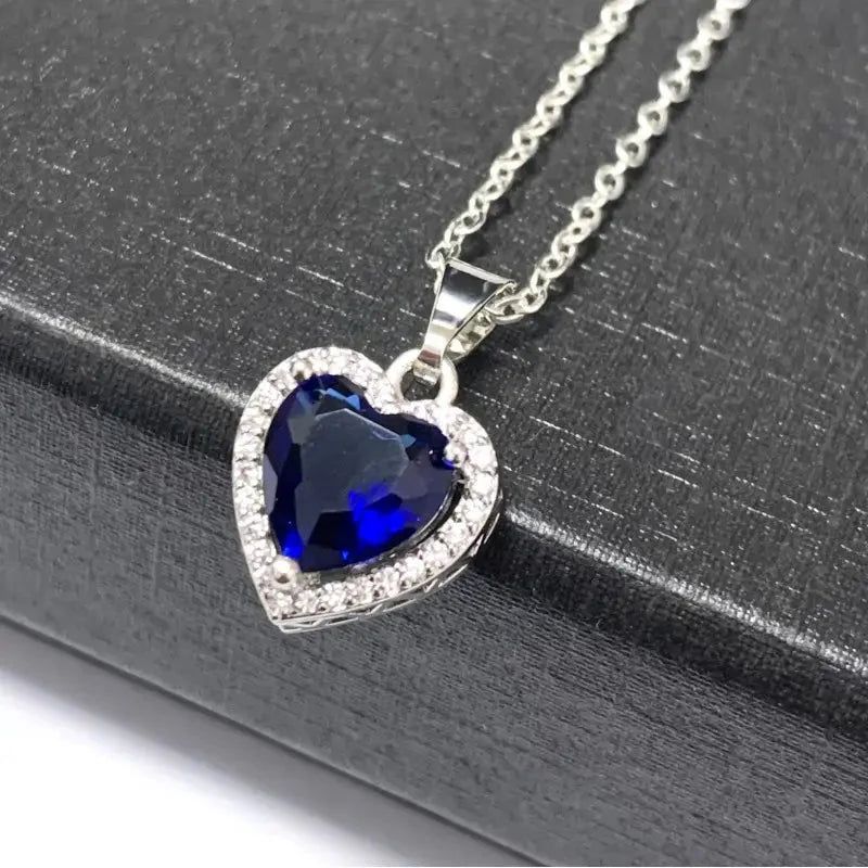 Silver Birthstones Necklace