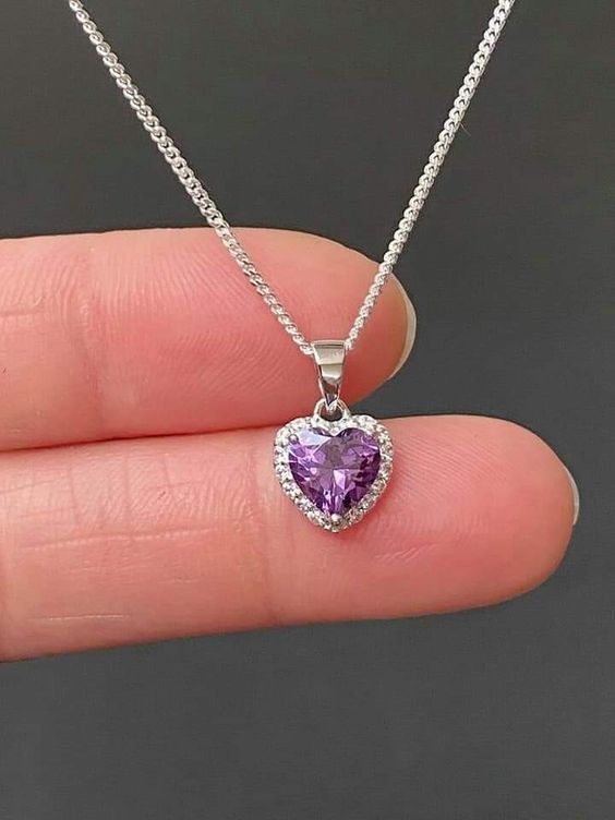 Silver Birthstones Necklace