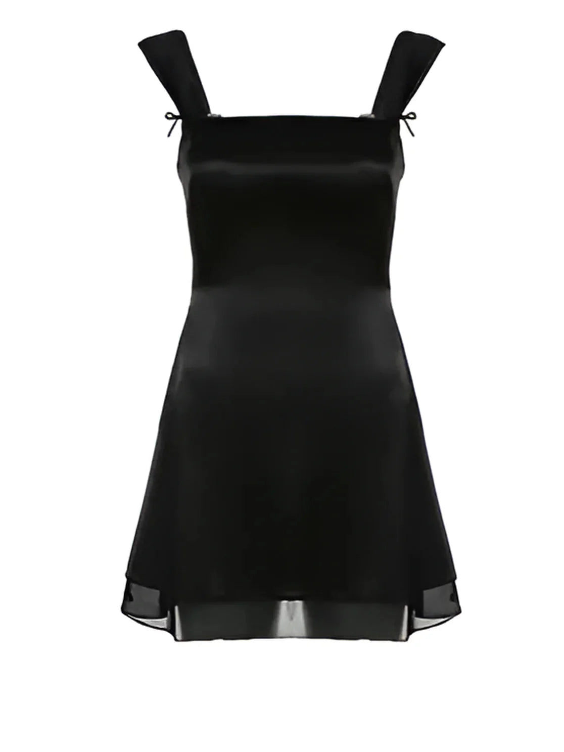 Sleeveless Square Neckline A-Line Mini Dress