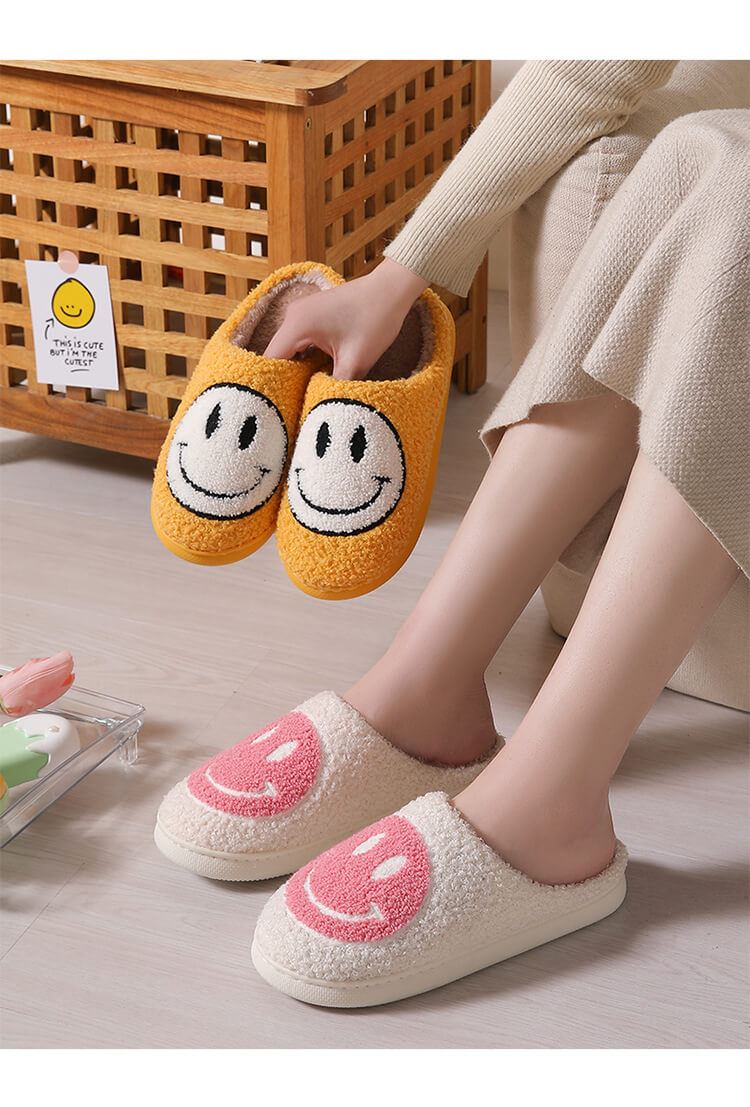 Smiley Face Slippers