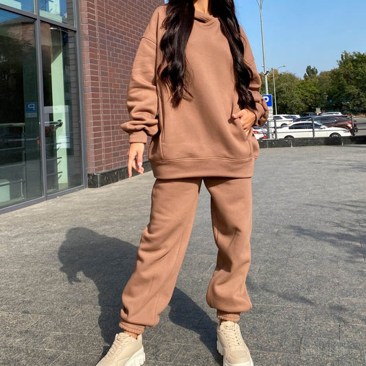 Solid Color Hoodie Outfit