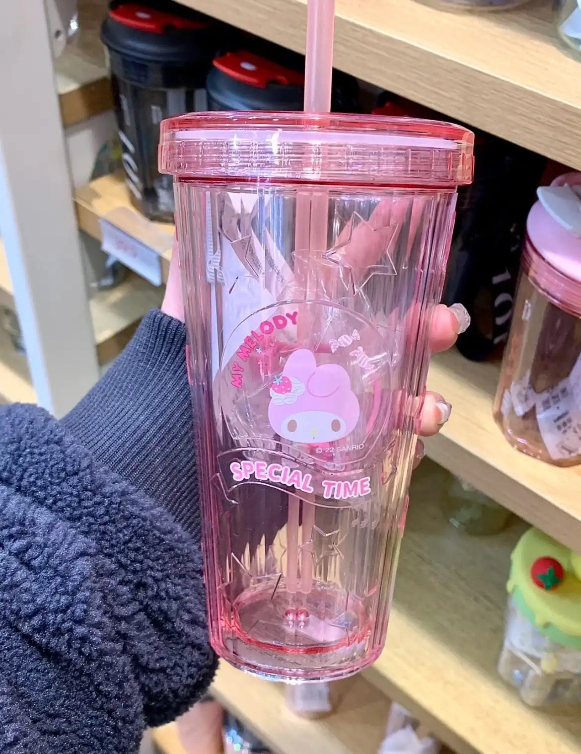 'Special Time' Sanrio Plastic Straw Cup