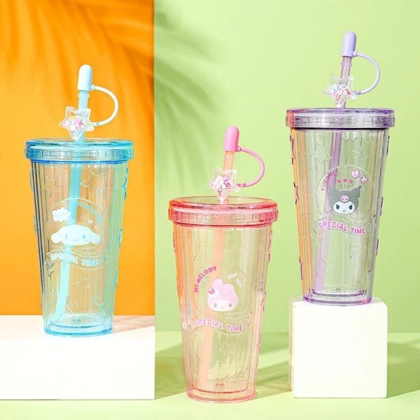 'Special Time' Sanrio Plastic Straw Cup