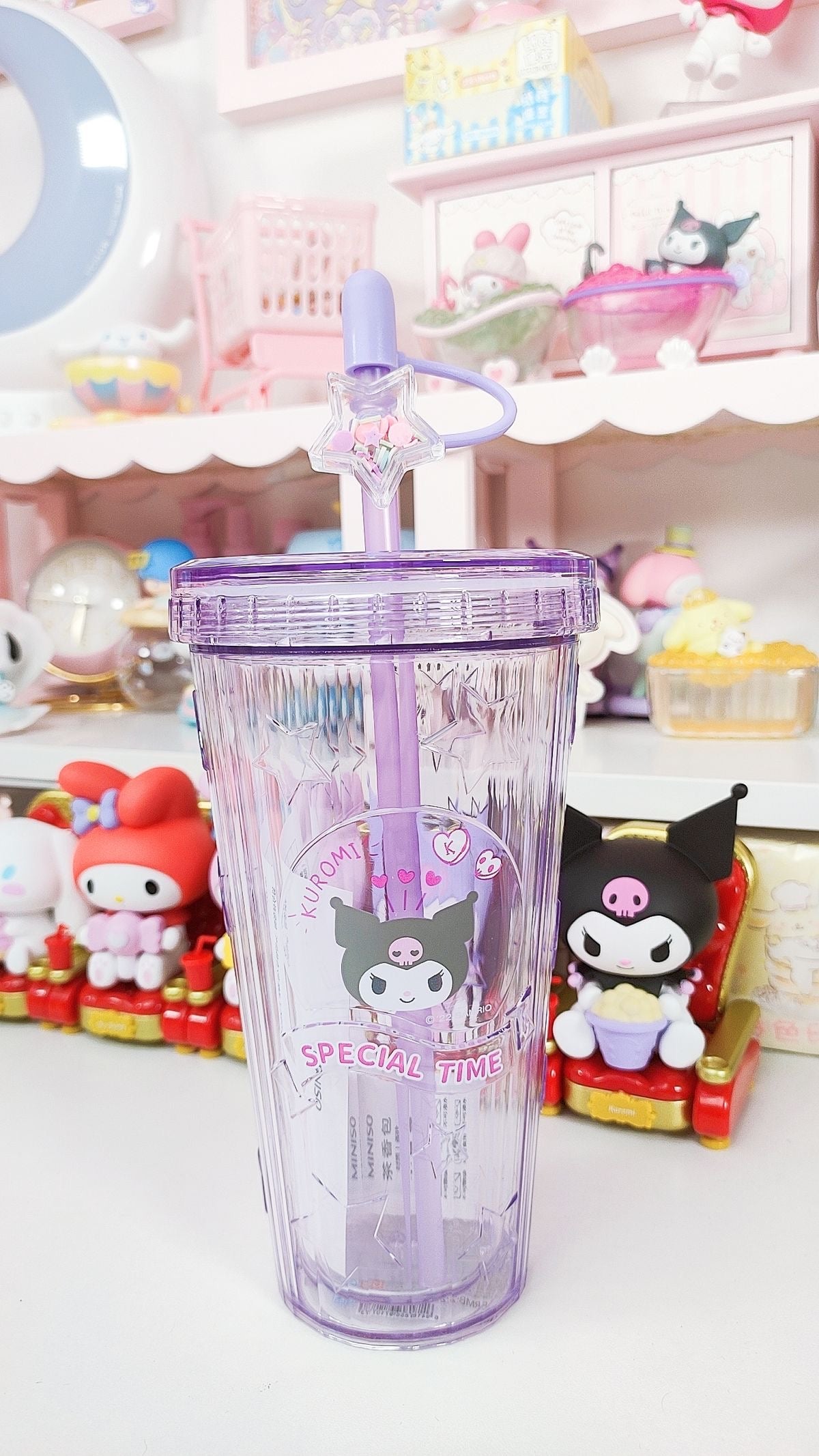 'Special Time' Sanrio Plastic Straw Cup