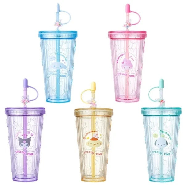 'Special Time' Sanrio Plastic Straw Cup