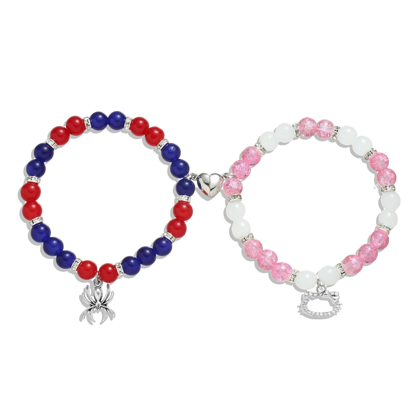 Spidey & Hello Kitty Magnetic Couples Bracelets