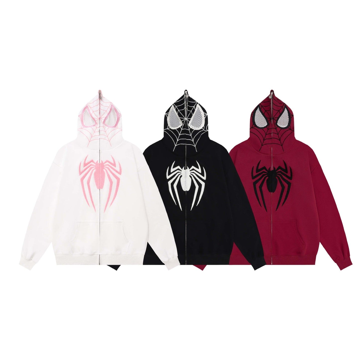 Spidey Web Full Zip Up Hoodie