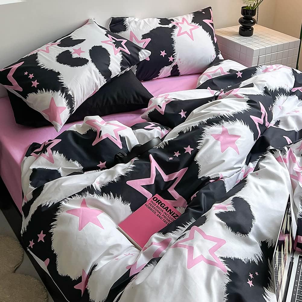 Star Cow Print Bedding Set