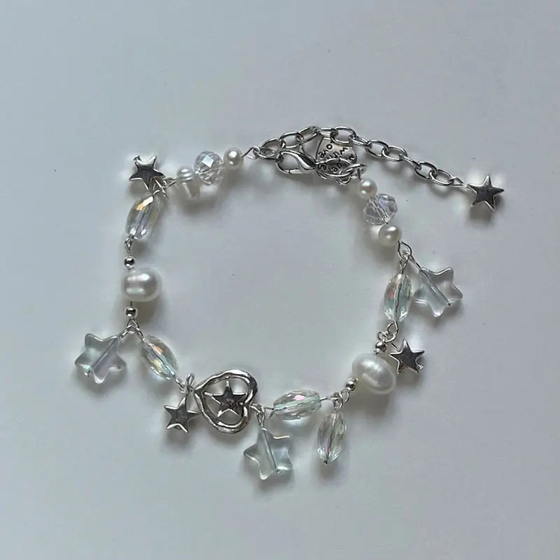 Star Heart Pearly Bracelet