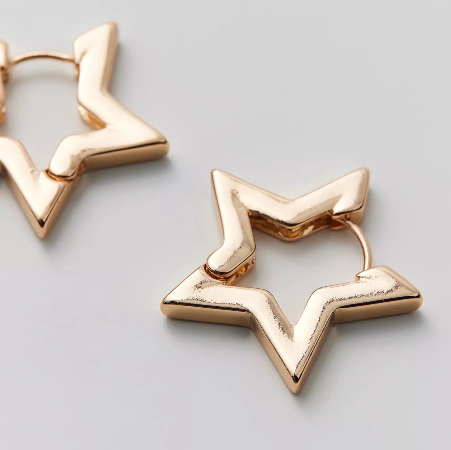 Star Hoop Earrings