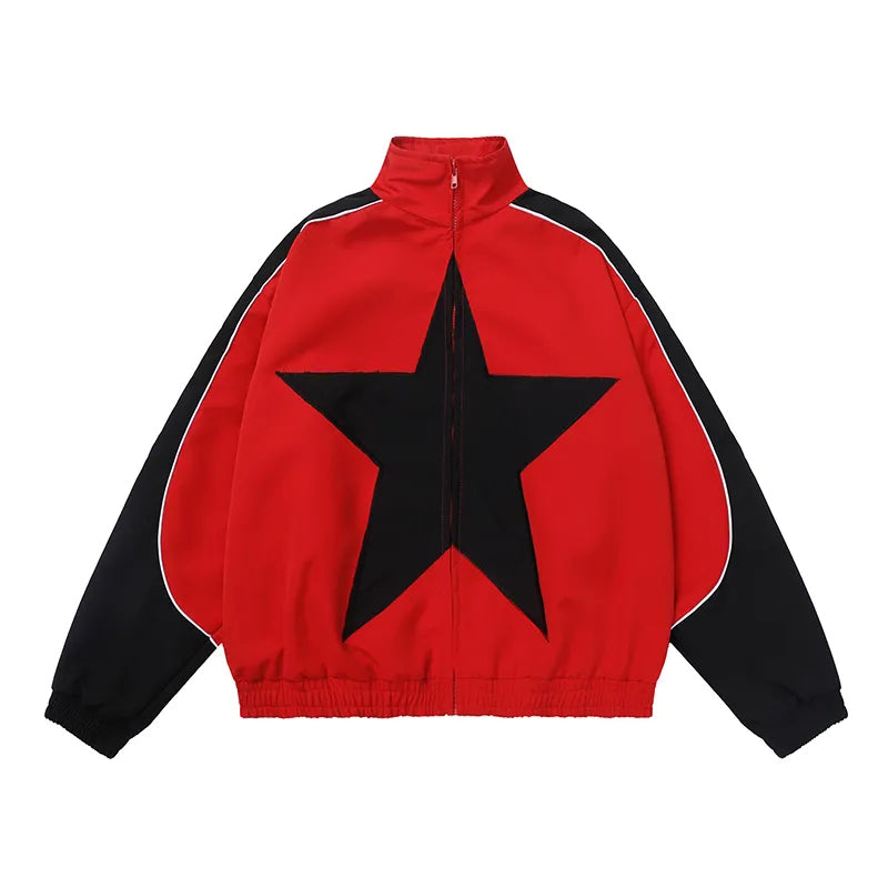 Star Oversized Bomber Jacket