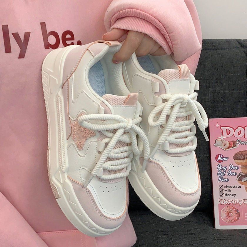 Star Pastel Platform Sneakers