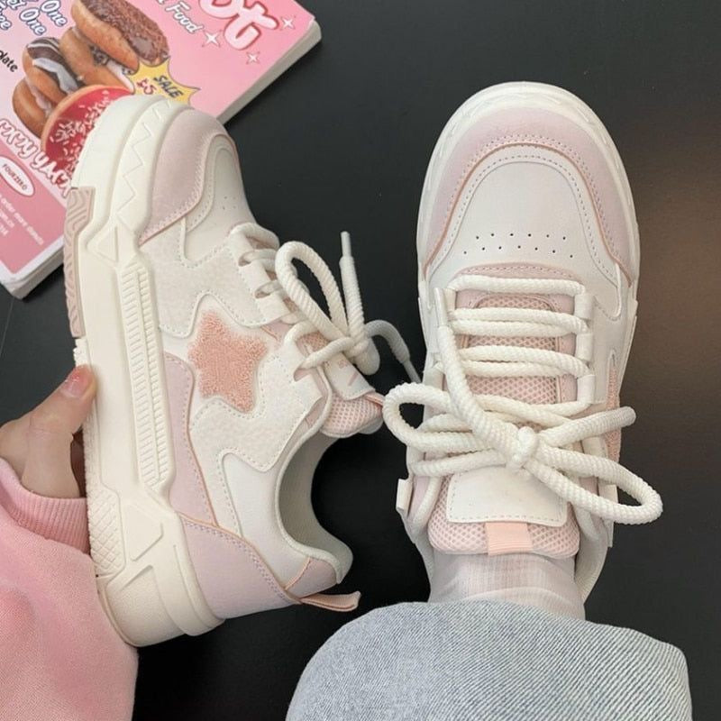 Star Pastel Platform Sneakers