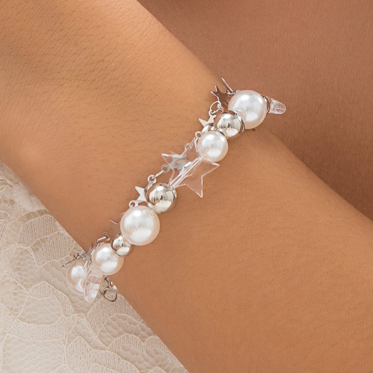 Star Pearl Double Layer Bracelet