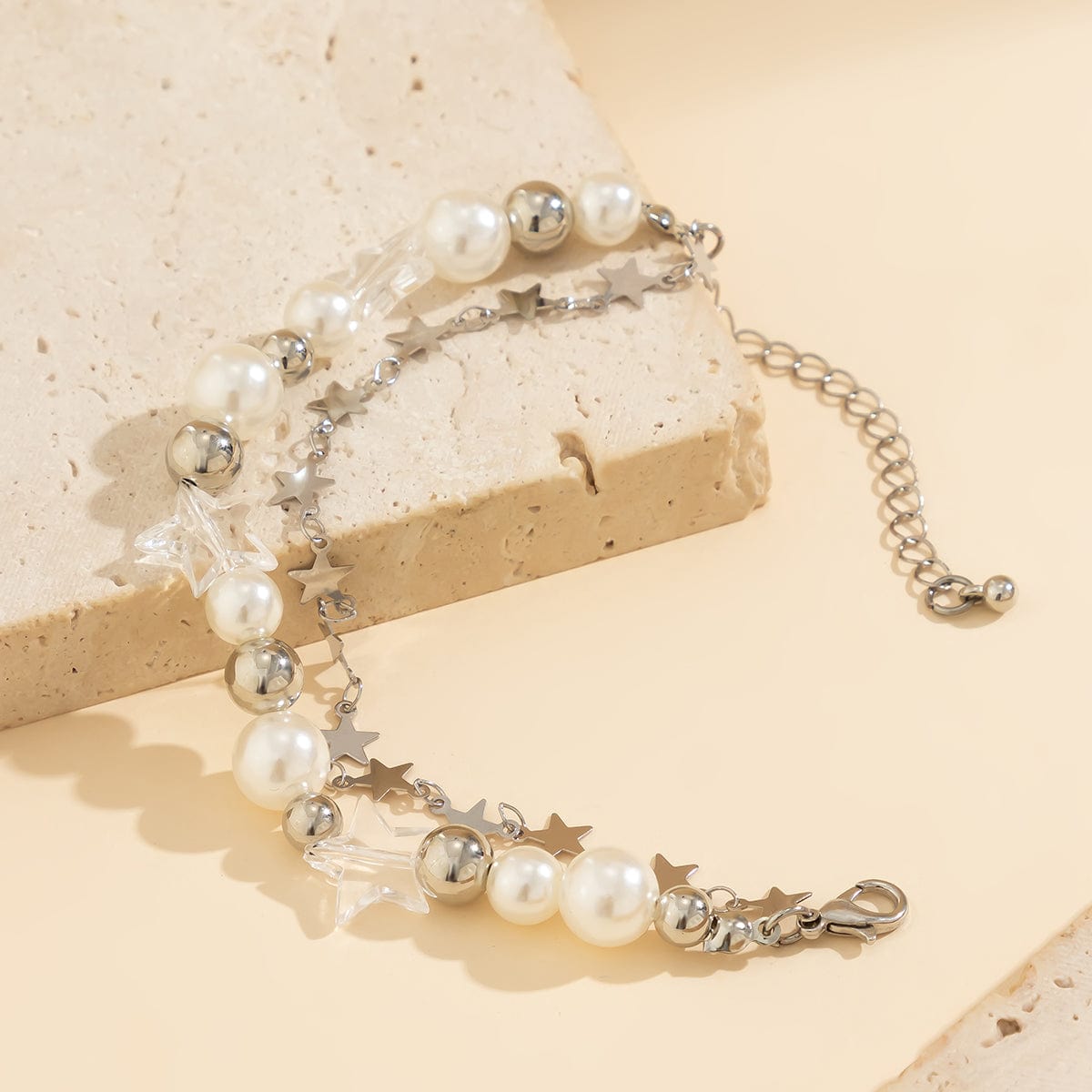 Star Pearl Double Layer Bracelet