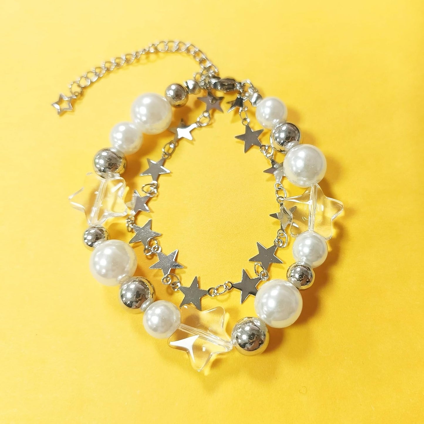 Star Pearl Double Layer Bracelet