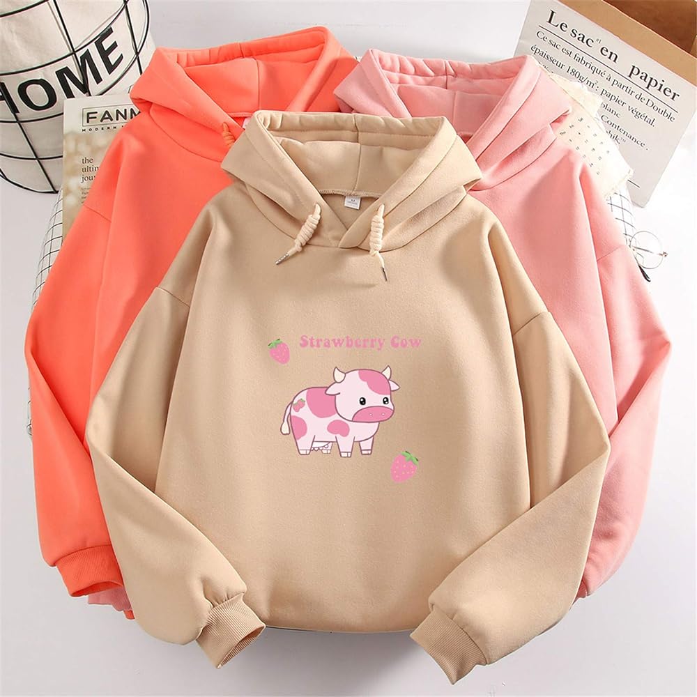 Strawberry Cow Hoodie