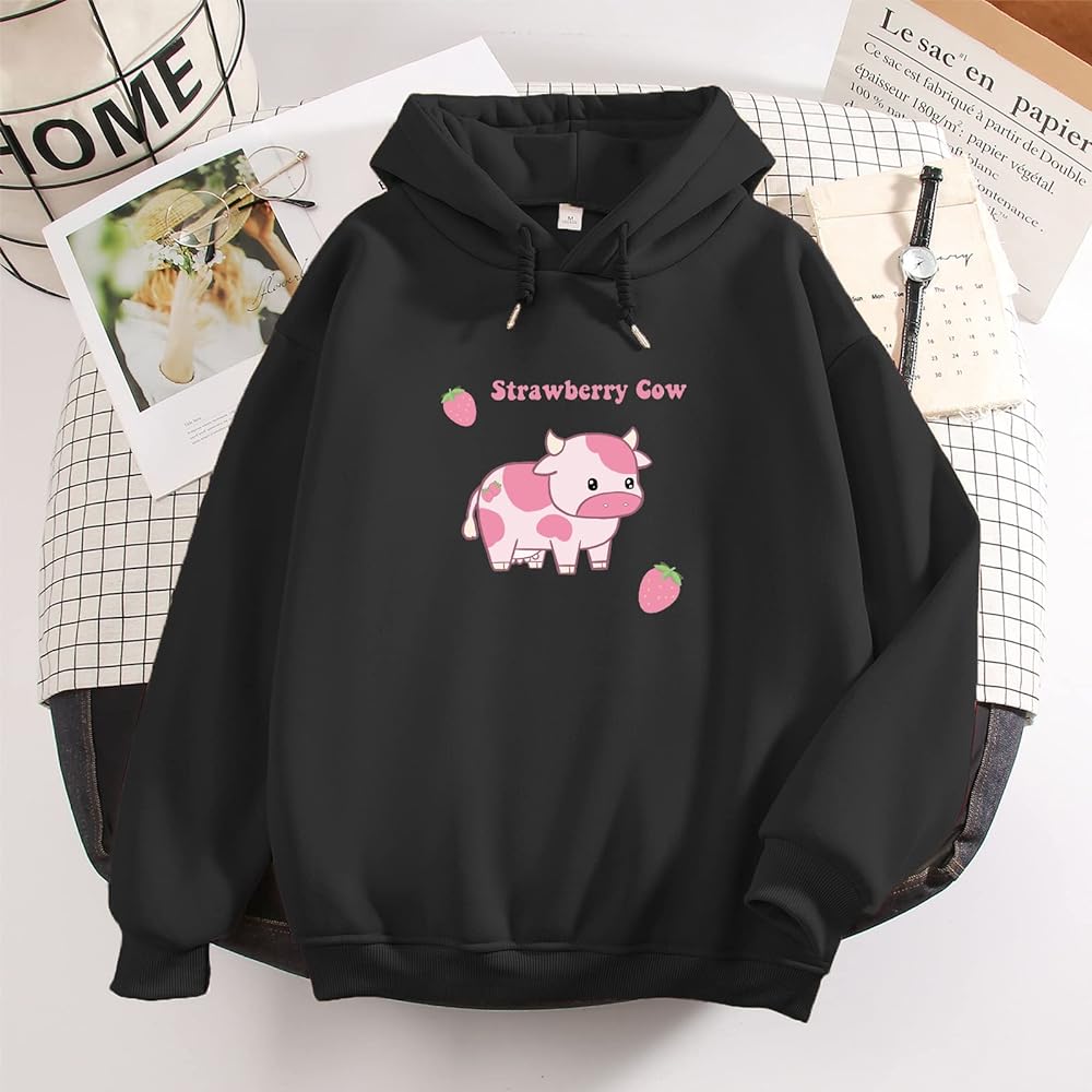 Strawberry Cow Hoodie