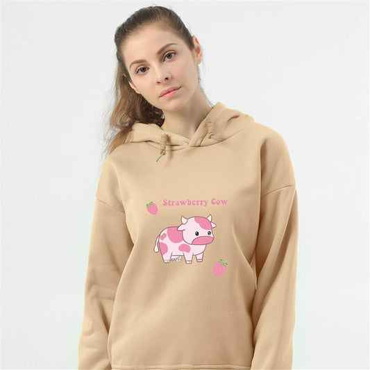 Strawberry Cow Hoodie