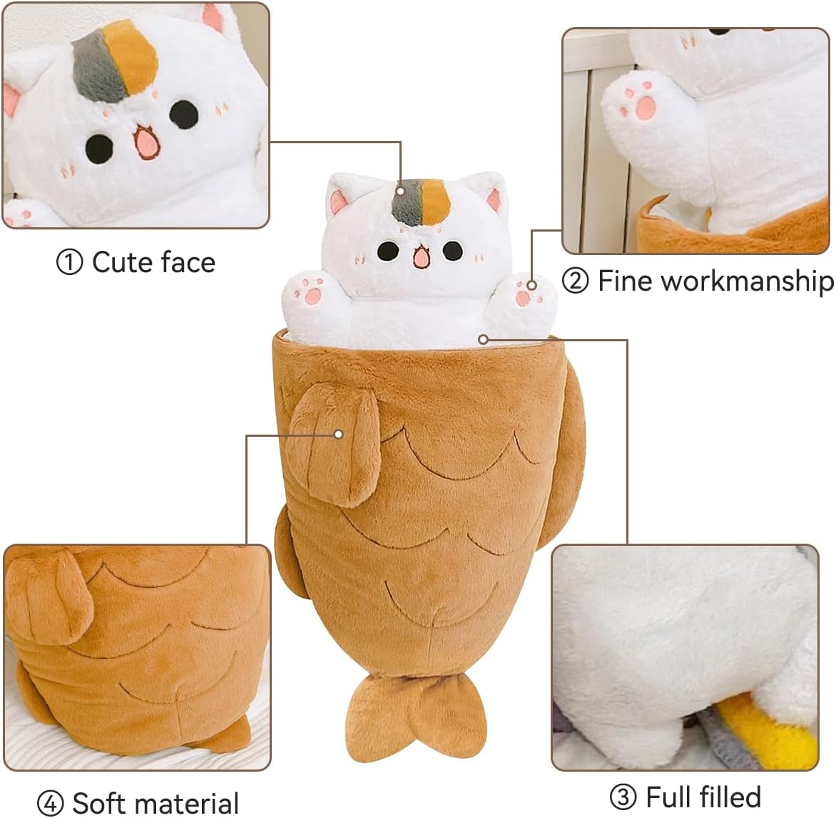 Taiyaki Cat Plush