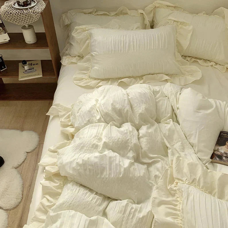 Texture Ruffle Bedding Set