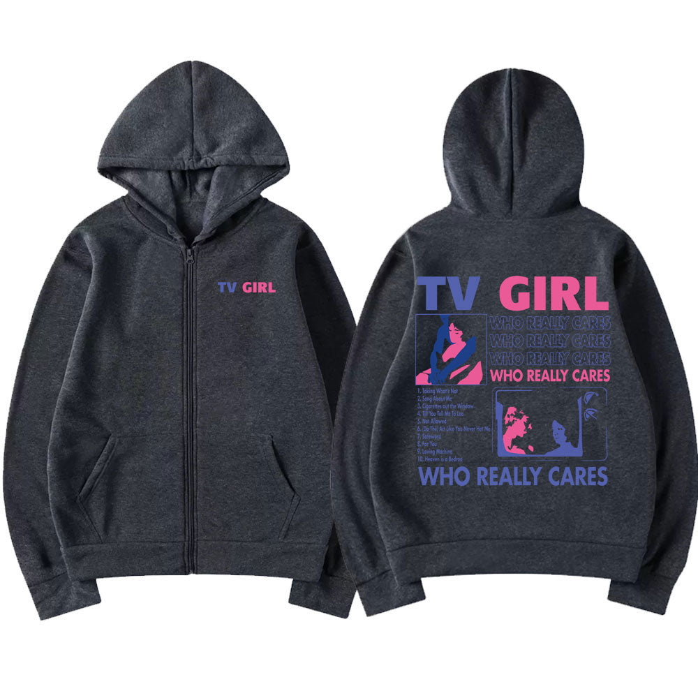 "TV Girl Who Really Cares" Hoodie