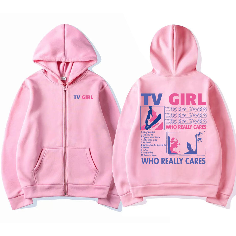 "TV Girl Who Really Cares" Hoodie