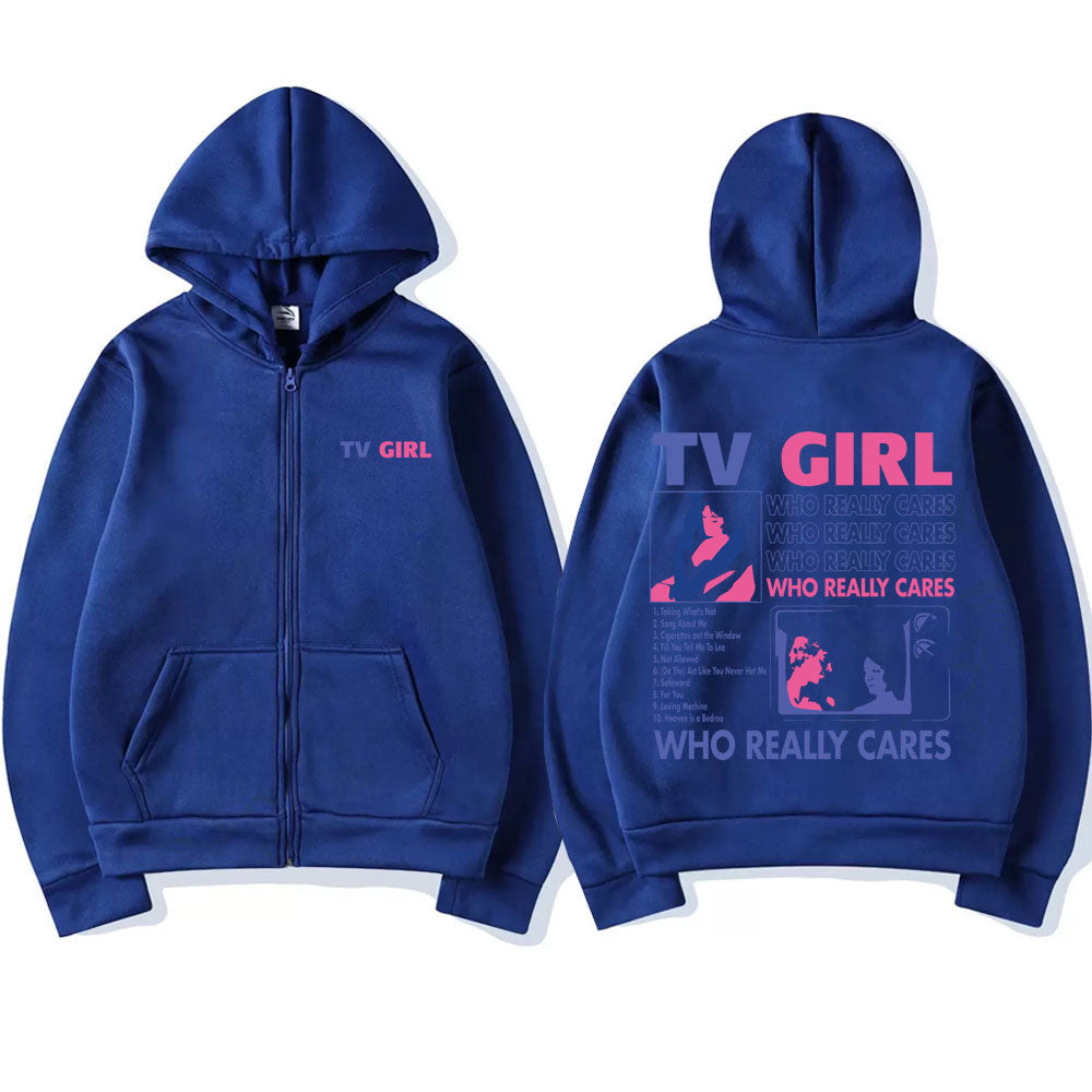 "TV Girl Who Really Cares" Hoodie